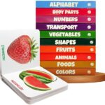 My First Library Set of 10 Board Books for Kids, Early Learning Book for Babies & Toddlers, Alphabets, Body Parts, Numbers, 1-3 Years (Kids' First Library Box Set)