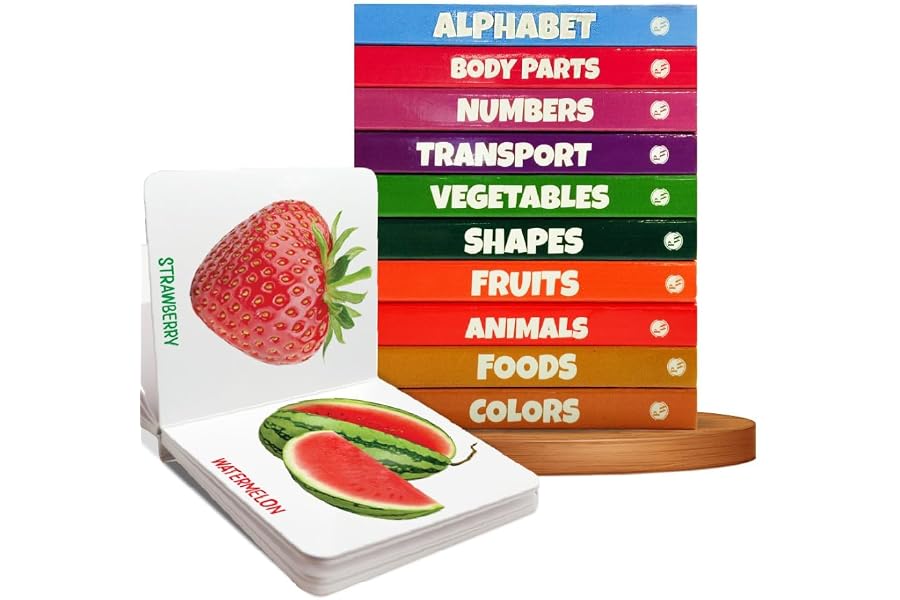 027_my-first-library-set-of-10-board-books-for-kids-early-learning-book-for- My First Library Set of 10 Board Books for Kids, Early Learning Book for Babies & Toddlers, Alphabets, Body Parts, Numbers, 1-3 Years (Kids' First Library Box Set) - Image 1